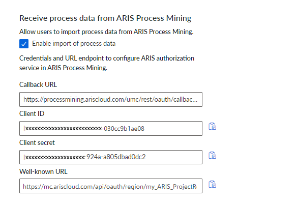 Enable process import